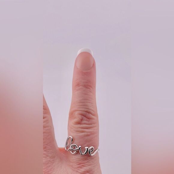 𝅺sterling silver love Ring - Picture 6 of 6